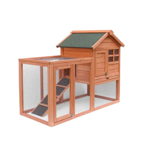 Simple Setup Wood Rabbit Hutch